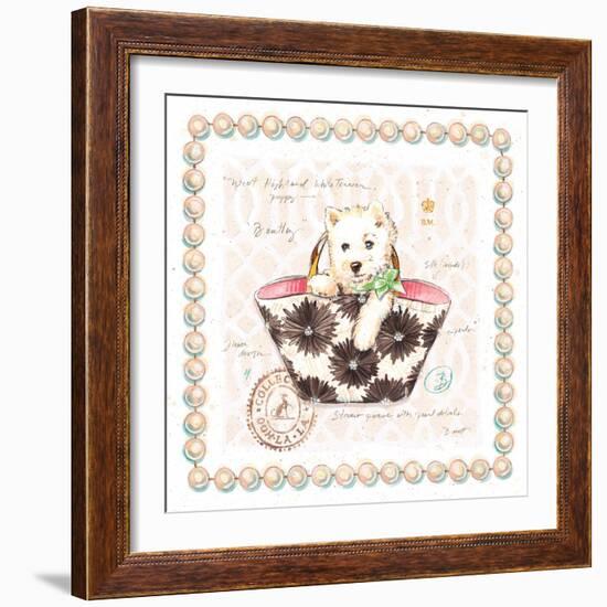 Westie Puppy Purse-Chad Barrett-Framed Art Print