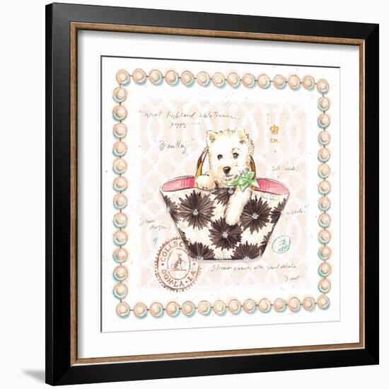 Westie Puppy Purse-Chad Barrett-Framed Art Print