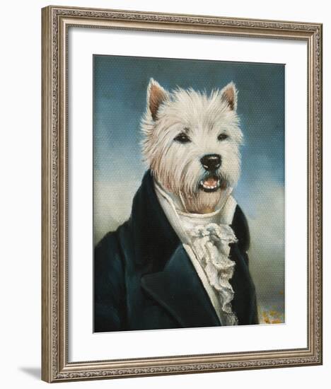 Westie With A Jabot-Thierry Poncelet-Framed Premium Giclee Print