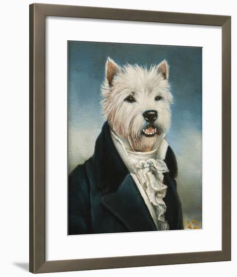 Westie With A Jabot-Thierry Poncelet-Framed Premium Giclee Print