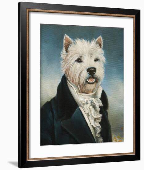 Westie With A Jabot-Thierry Poncelet-Framed Premium Giclee Print