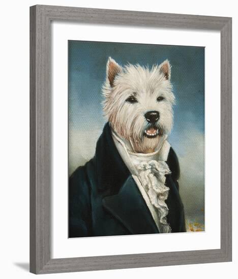 Westie With A Jabot-Thierry Poncelet-Framed Premium Giclee Print