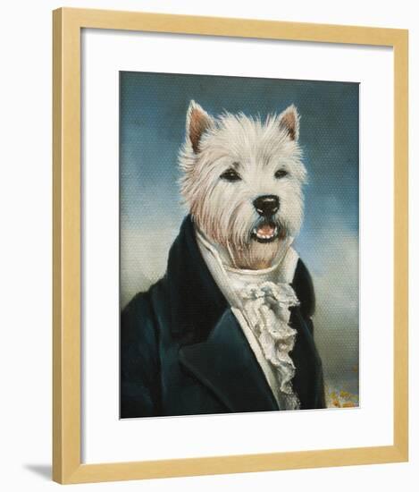 Westie With A Jabot-Thierry Poncelet-Framed Premium Giclee Print