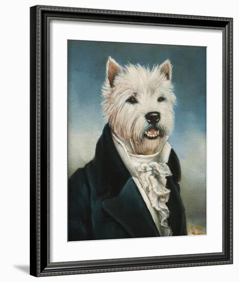 Westie With A Jabot-Thierry Poncelet-Framed Premium Giclee Print