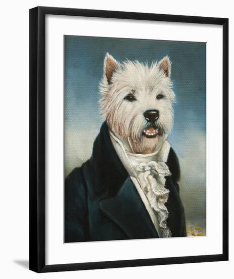 Westie With A Jabot-Thierry Poncelet-Framed Premium Giclee Print