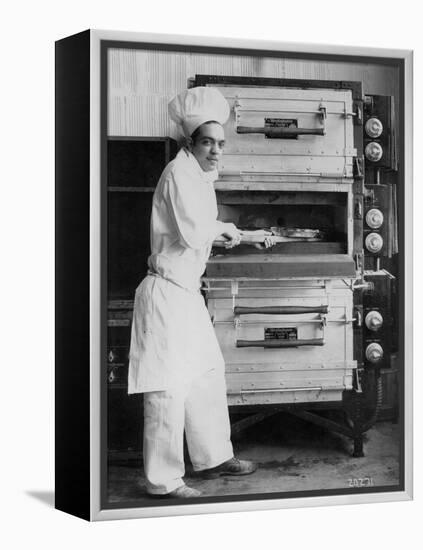 Westinghouse Electric Baking Oven, Cafeteria Kitchen, Showing a Chef at Work, 1927-null-Framed Premier Image Canvas