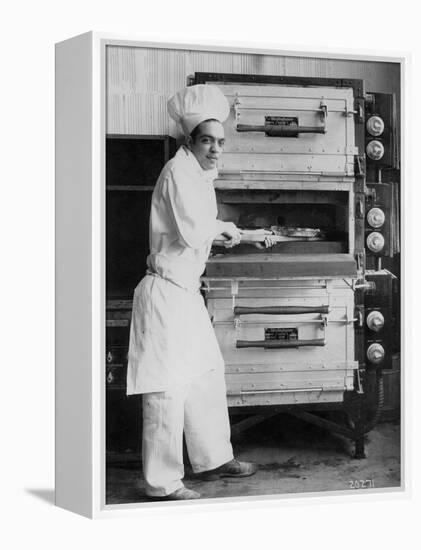 Westinghouse Electric Baking Oven, Cafeteria Kitchen, Showing a Chef at Work, 1927-null-Framed Premier Image Canvas