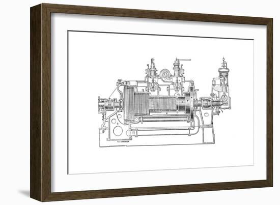 Westinghouse-Parsons Steam Turbine-Mark Sykes-Framed Giclee Print