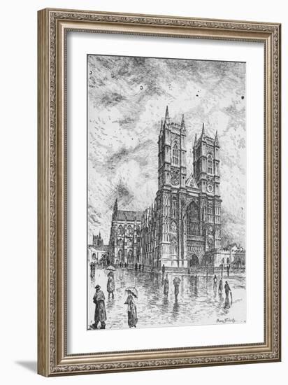 'Westminster Abbey', 1890-Hume Nisbet-Framed Giclee Print