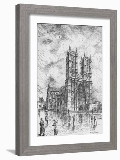 'Westminster Abbey', 1890-Hume Nisbet-Framed Giclee Print
