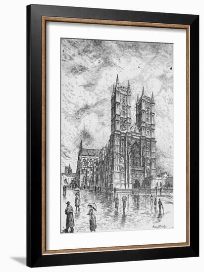 'Westminster Abbey', 1890-Hume Nisbet-Framed Giclee Print