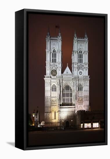 Westminster Abbey in the City of Westminster, London, England-David Bank-Framed Premier Image Canvas