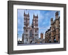 Westminster Abbey (Left) and Broad Sanctuary Building (Right), Westminster, London-Felipe Rodriguez-Framed Photographic Print