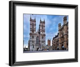 Westminster Abbey (Left) and Broad Sanctuary Building (Right), Westminster, London-Felipe Rodriguez-Framed Photographic Print
