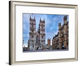 Westminster Abbey (Left) and Broad Sanctuary Building (Right), Westminster, London-Felipe Rodriguez-Framed Photographic Print