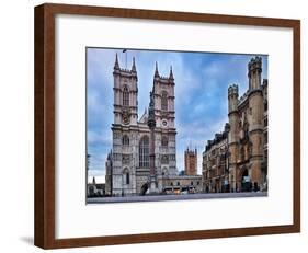 Westminster Abbey (Left) and Broad Sanctuary Building (Right), Westminster, London-Felipe Rodriguez-Framed Photographic Print