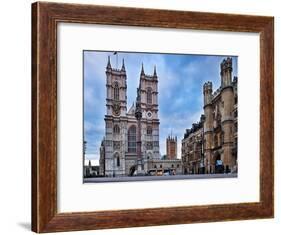 Westminster Abbey (Left) and Broad Sanctuary Building (Right), Westminster, London-Felipe Rodriguez-Framed Photographic Print