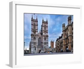 Westminster Abbey (Left) and Broad Sanctuary Building (Right), Westminster, London-Felipe Rodriguez-Framed Photographic Print