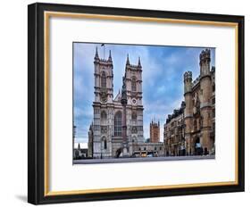 Westminster Abbey (Left) and Broad Sanctuary Building (Right), Westminster, London-Felipe Rodriguez-Framed Photographic Print