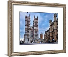 Westminster Abbey (Left) and Broad Sanctuary Building (Right), Westminster, London-Felipe Rodriguez-Framed Photographic Print