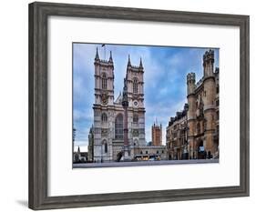 Westminster Abbey (Left) and Broad Sanctuary Building (Right), Westminster, London-Felipe Rodriguez-Framed Photographic Print
