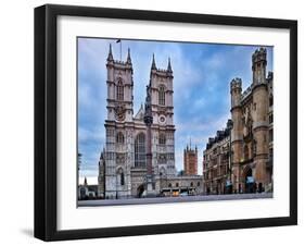 Westminster Abbey (Left) and Broad Sanctuary Building (Right), Westminster, London-Felipe Rodriguez-Framed Photographic Print