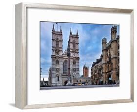 Westminster Abbey (Left) and Broad Sanctuary Building (Right), Westminster, London-Felipe Rodriguez-Framed Photographic Print