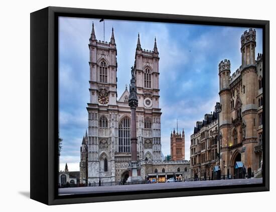 Westminster Abbey (Left) and Broad Sanctuary Building (Right), Westminster, London-Felipe Rodriguez-Framed Premier Image Canvas