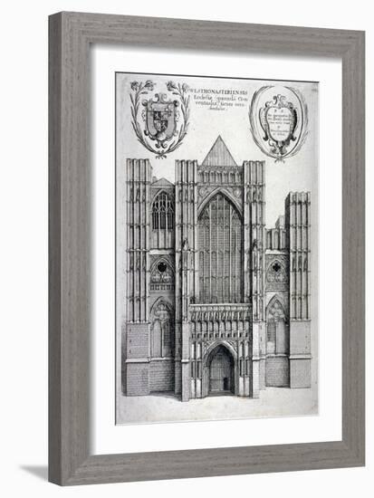 Westminster Abbey, London, C1650-Wenceslaus Hollar-Framed Giclee Print