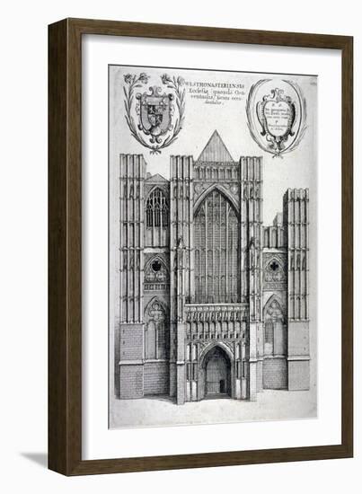 Westminster Abbey, London, C1650-Wenceslaus Hollar-Framed Giclee Print