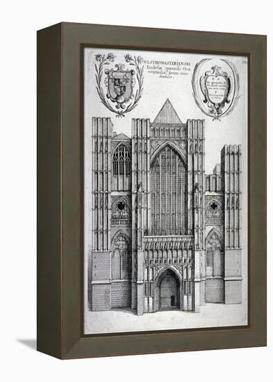 Westminster Abbey, London, C1650-Wenceslaus Hollar-Framed Premier Image Canvas