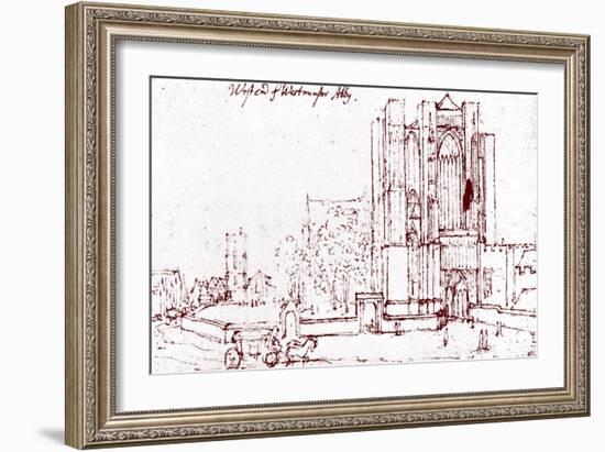 Westminster Abbey London --Wenceslaus Hollar-Framed Giclee Print