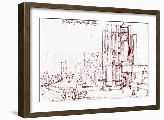 Westminster Abbey London --Wenceslaus Hollar-Framed Giclee Print