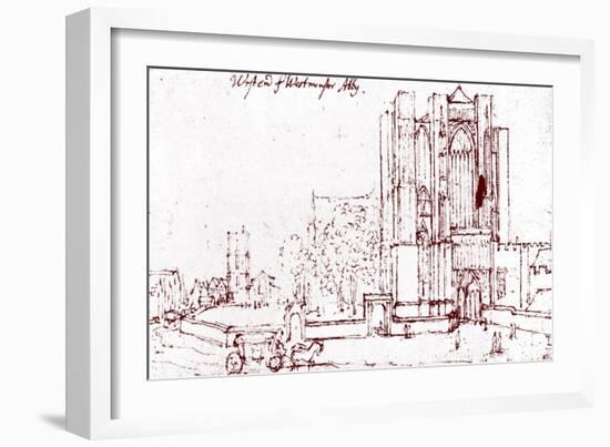 Westminster Abbey London --Wenceslaus Hollar-Framed Giclee Print