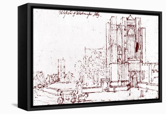 Westminster Abbey London --Wenceslaus Hollar-Framed Premier Image Canvas