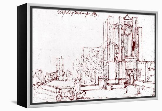 Westminster Abbey London --Wenceslaus Hollar-Framed Premier Image Canvas