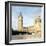 Westminster and Big Ben with Millennium Wheel in the background-null-Framed Photographic Print