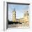 Westminster and Big Ben with Millennium Wheel in the background-null-Framed Photographic Print