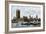 Westminster and the Houses of Parliament from the Thames, 1800s-null-Framed Giclee Print