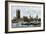 Westminster and the Houses of Parliament from the Thames, 1800s-null-Framed Giclee Print