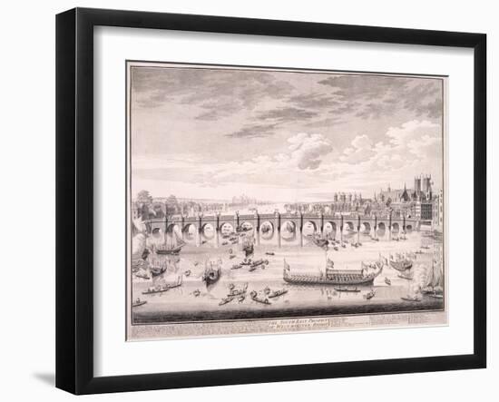 Westminster Bridge, 1747-Samuel Wale-Framed Giclee Print