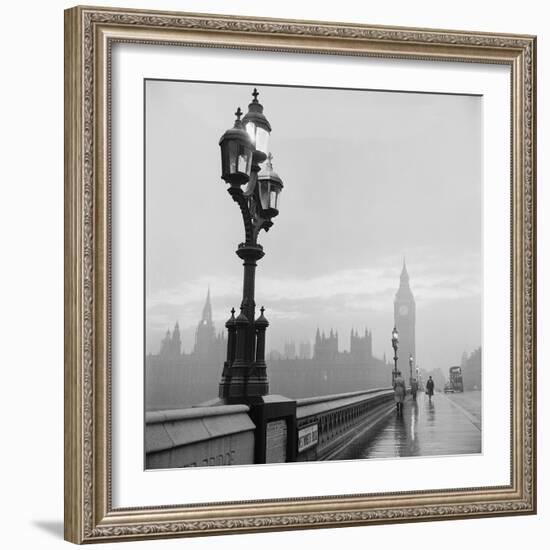 Westminster Bridge and Houses of Parliament, 1962-Henry Grant-Framed Giclee Print