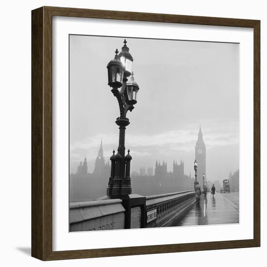 Westminster Bridge and Houses of Parliament, 1962-Henry Grant-Framed Giclee Print