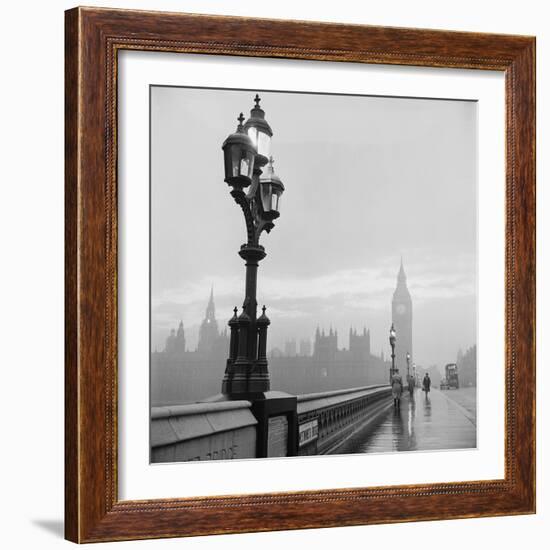 Westminster Bridge and Houses of Parliament, 1962-Henry Grant-Framed Giclee Print