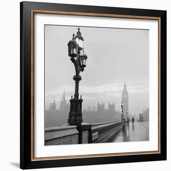 Westminster Bridge and Houses of Parliament, 1962-Henry Grant-Framed Giclee Print