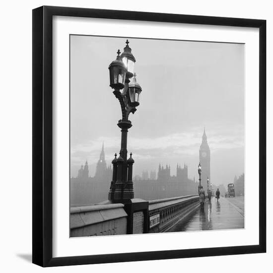 Westminster Bridge and Houses of Parliament, 1962-Henry Grant-Framed Giclee Print