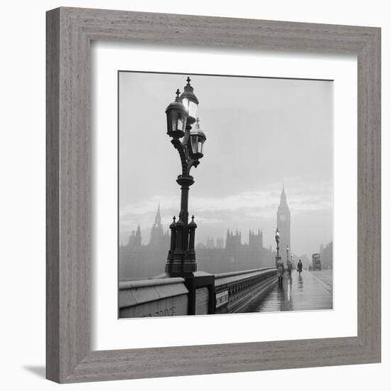 Westminster Bridge and Houses of Parliament, 1962-Henry Grant-Framed Giclee Print