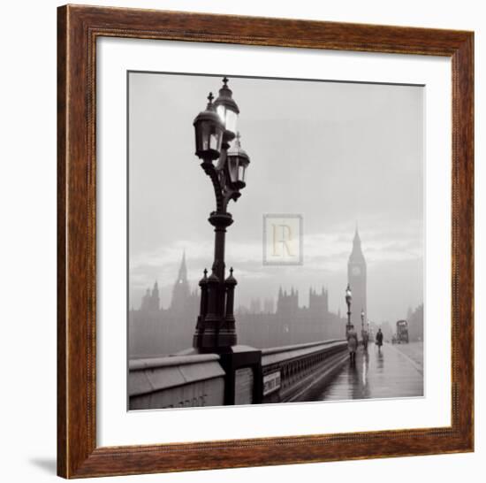 Westminster Bridge and Houses of Parliament, c.1962-Henry Grant-Framed Art Print