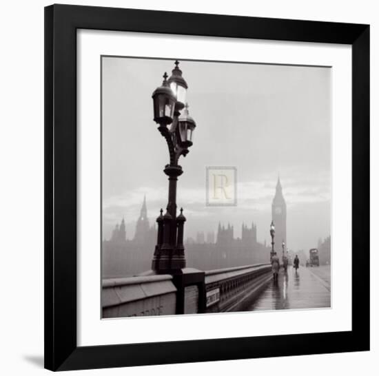 Westminster Bridge and Houses of Parliament, c.1962-Henry Grant-Framed Art Print