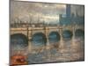 Westminster Bridge and the Houses of Parliament in London, 1900-04-Claude Monet-Mounted Giclee Print